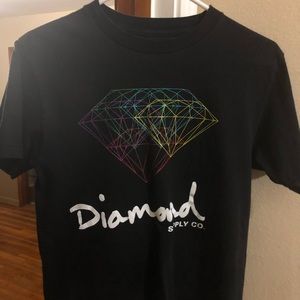 Diamond Supply Company Rainbow Graphic T-Shirt